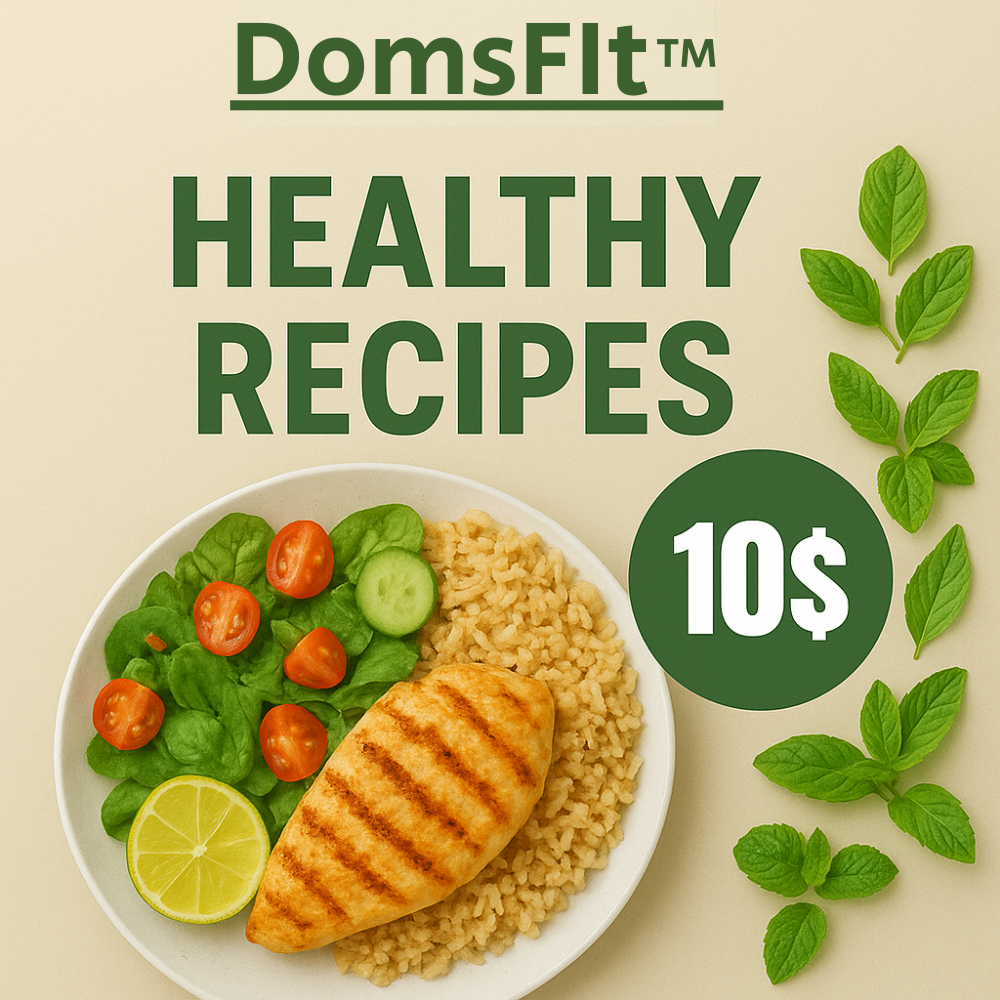 DomsFit™-Digital Recipe: Healthy & Customizable